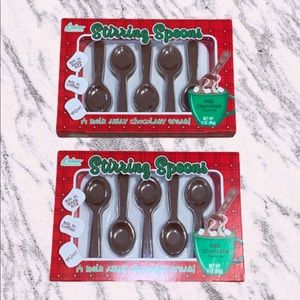 Chocolate Stirring Spoons Milk Chocolate Covered (Pack Of 2)